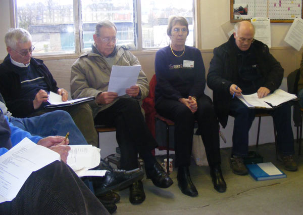 The Committee looking serious