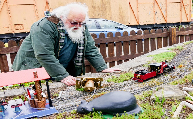 Norman and his new engine