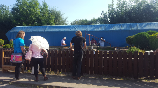 Prizes being presented