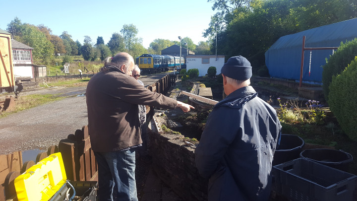 Scenes from relaying the front track