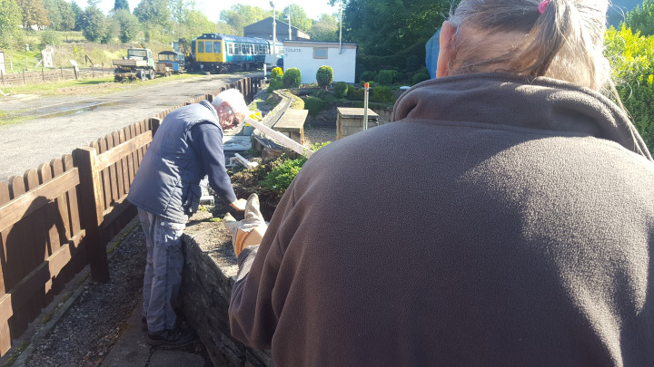 Scenes from relaying the front track