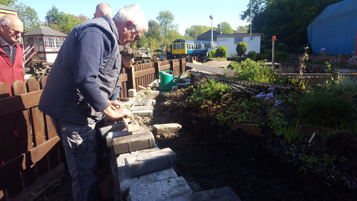 Scenes from relaying the front track