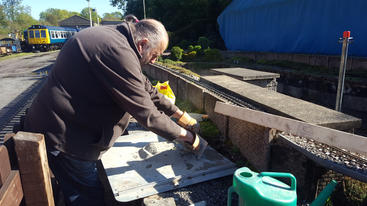 Scenes from relaying the front track