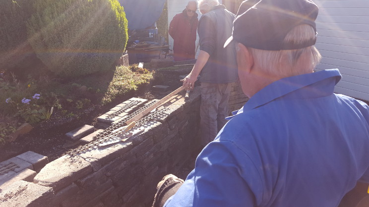 Scenes from relaying the front track