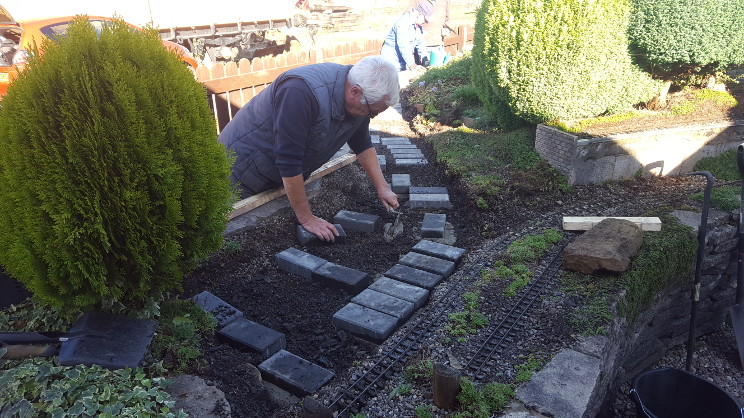 Scenes from relaying the front track