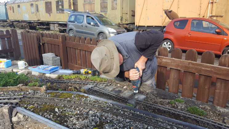 Scenes from relaying the front track