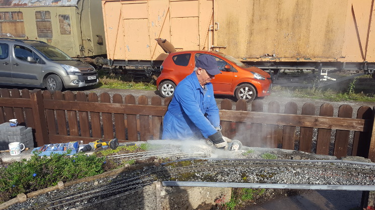 Scenes from relaying the front track