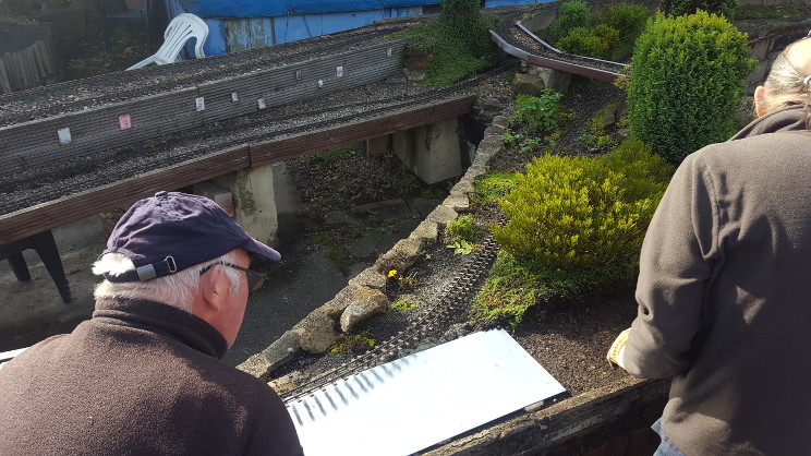 Scenes from relaying the front track