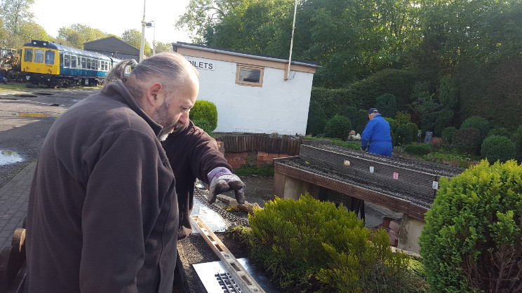 Scenes from relaying the front track