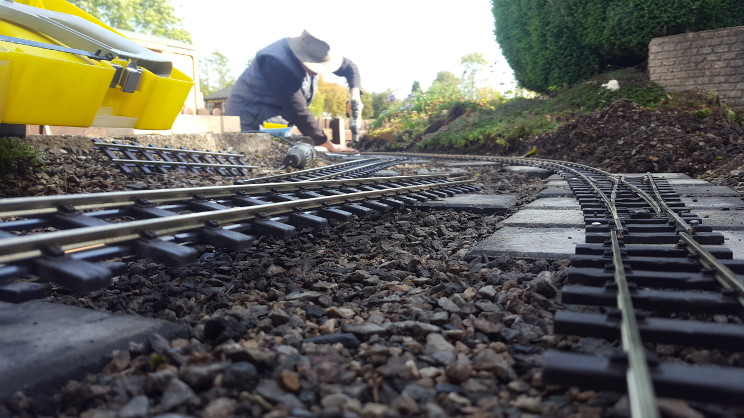 Scenes from relaying the front track