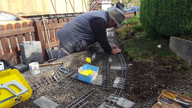 Scenes from relaying the front track