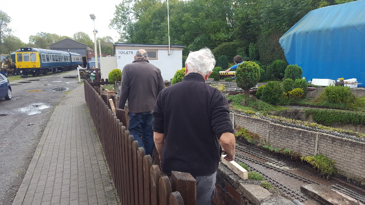 Scenes from relaying the front track