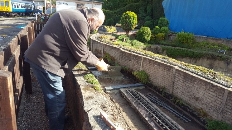Scenes from relaying the front track