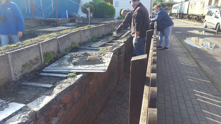 Scenes from relaying the front track