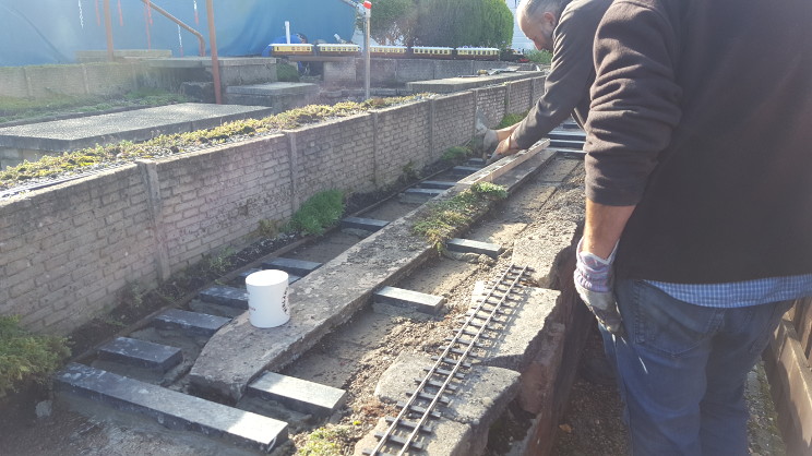 Scenes from relaying the front track