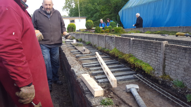 Scenes from relaying the front track