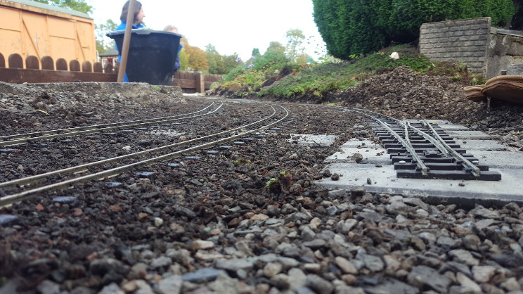 Scenes from relaying the front track