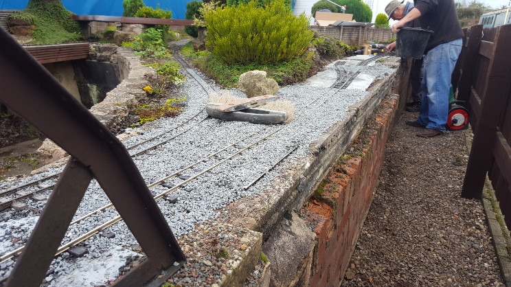 Scenes from relaying the front track