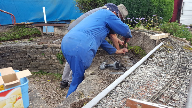 Scenes from relaying the front track