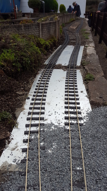 Scenes from relaying the front track