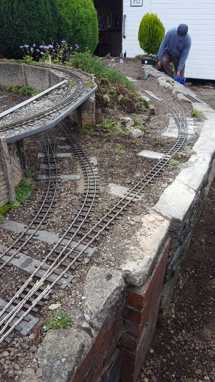 Scenes from relaying the front track