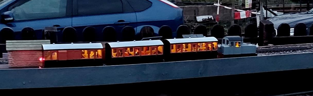 Eric's illuminated train