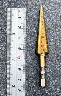 Alan's Step Cone Bit Pic